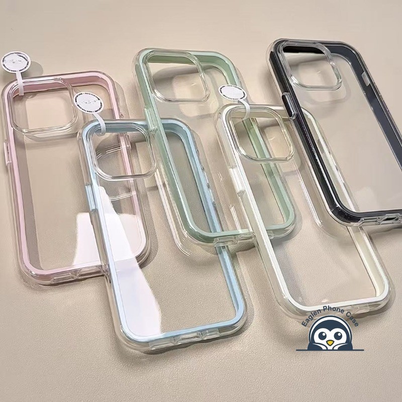 Ốp Điện Thoại viền Màu Phong Cách ins Cho Xiaomi Poco X7 X6 X3 GT M7 M3 F7 Ultra F6 Pro C75 5G 4G Ốp Lưng Dễ Thương Đơn Giản Mềm Chống Sốc Trong Suốt