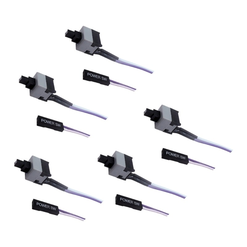 Btsg ATXs Dây Chuyển Đổi Nguồn 2Pin 50cm Bo Mạch Chủ Máy Tính Đặt Lại Nút Kết Nối