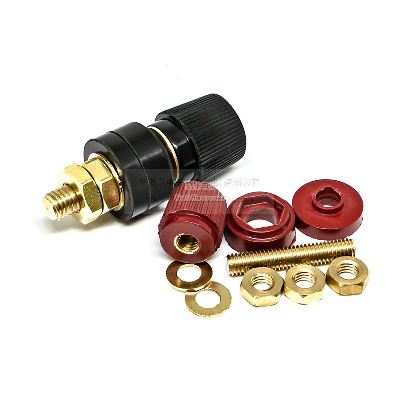 333 / 555 Loại Đầu Nối Biến Tần Kẹp M6M8 Chịu Nhiệt Độ Cao 6 / 8MM Đồng Nguyên Chất Mạ Vàng Cao Dòng Điện Dây Nhà Ga