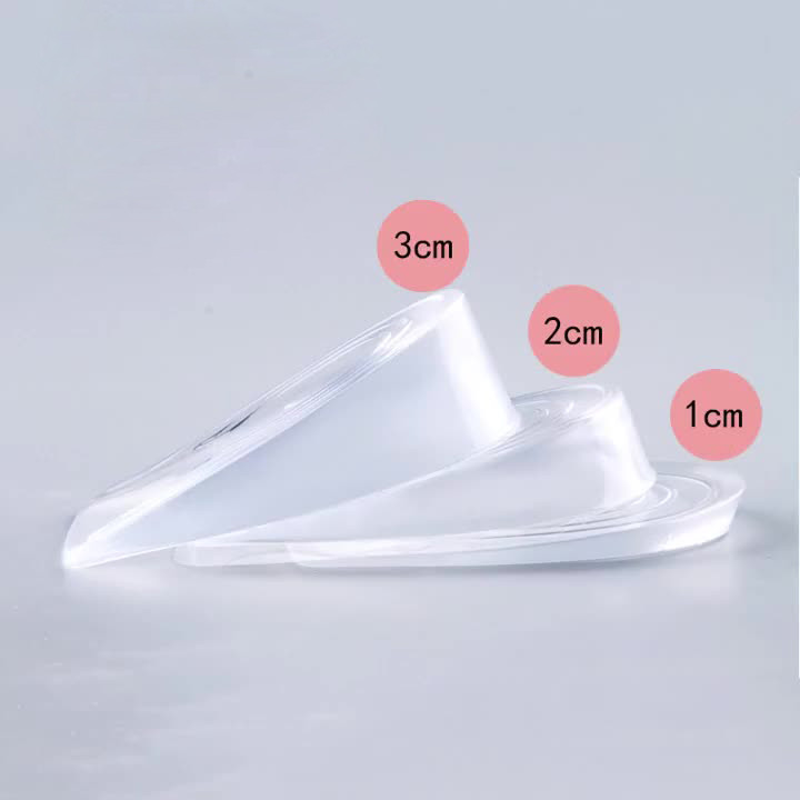 🔥Còn hàng🔥Lót đệm gót giày tăng chiều cao silicon Miếng độn gót tăng chiều cao silicon