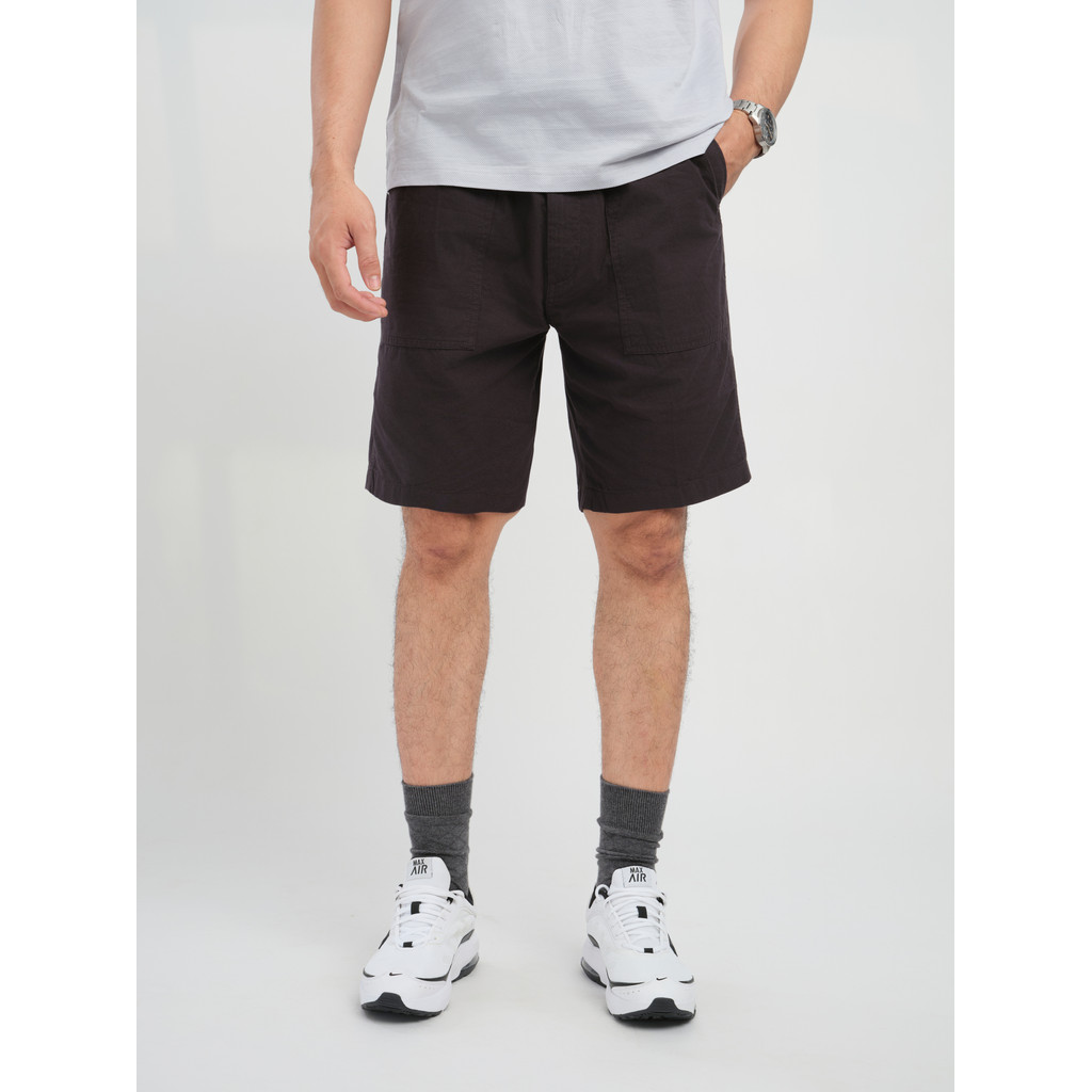 Quần short khaki VIETTIEN SMART CASUAL vải poly phom regular VT00000273