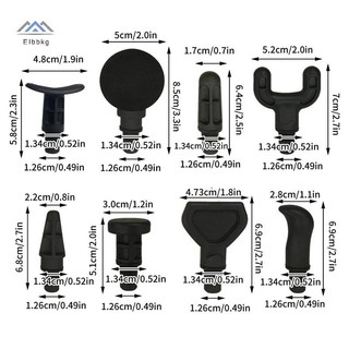 ELBBKG 8 Đầu Thay Thế Cho Massage Kích Thích Cơ Bắp Thư Giãn Cơ Thể Định Hình Tập Thể Dục Fascia Máy Mát Xa Mới