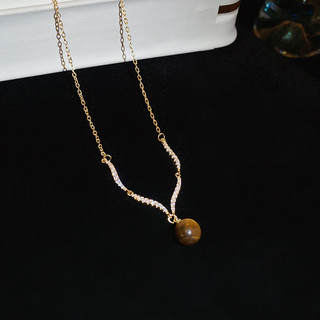 Vòng cổ ngọc trai zircon thời trang xương đòn dây chuyền nữ ánh cao cấp phụ kiện trang sức