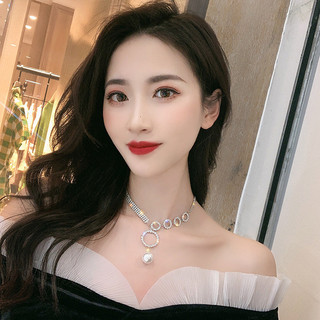 dây chuyền ngọc trai vòng cổ nữ dây đeo cổ choker thời trang kim cương phụ kiện