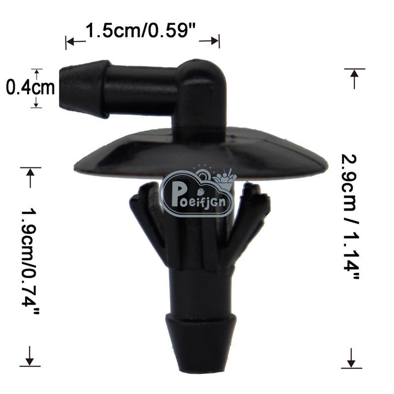 2 Cái / bộ Ô Tô Kính Chắn Gió Khăn Lau Máy Giặt Vòi Kết Nối Cho Sprinter 2500 3500 MB100 MB140 Tự Động