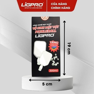 [Chai 300ml] Combo Xịt vệ sinh vợt Pickleball LIGPRO Tặng khăn Bọt Tuyết NANO BẠC chăm sóc và bảo quản các loại vợt