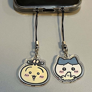 Chiikawa Uzawa Dây Điện Thoại Di Động Acrylic Dây Đeo Điện Thoại Di Động Chiikawa Little Eight Dễ Thương Mặt Dây Chuyền Dây Quà Tặng
