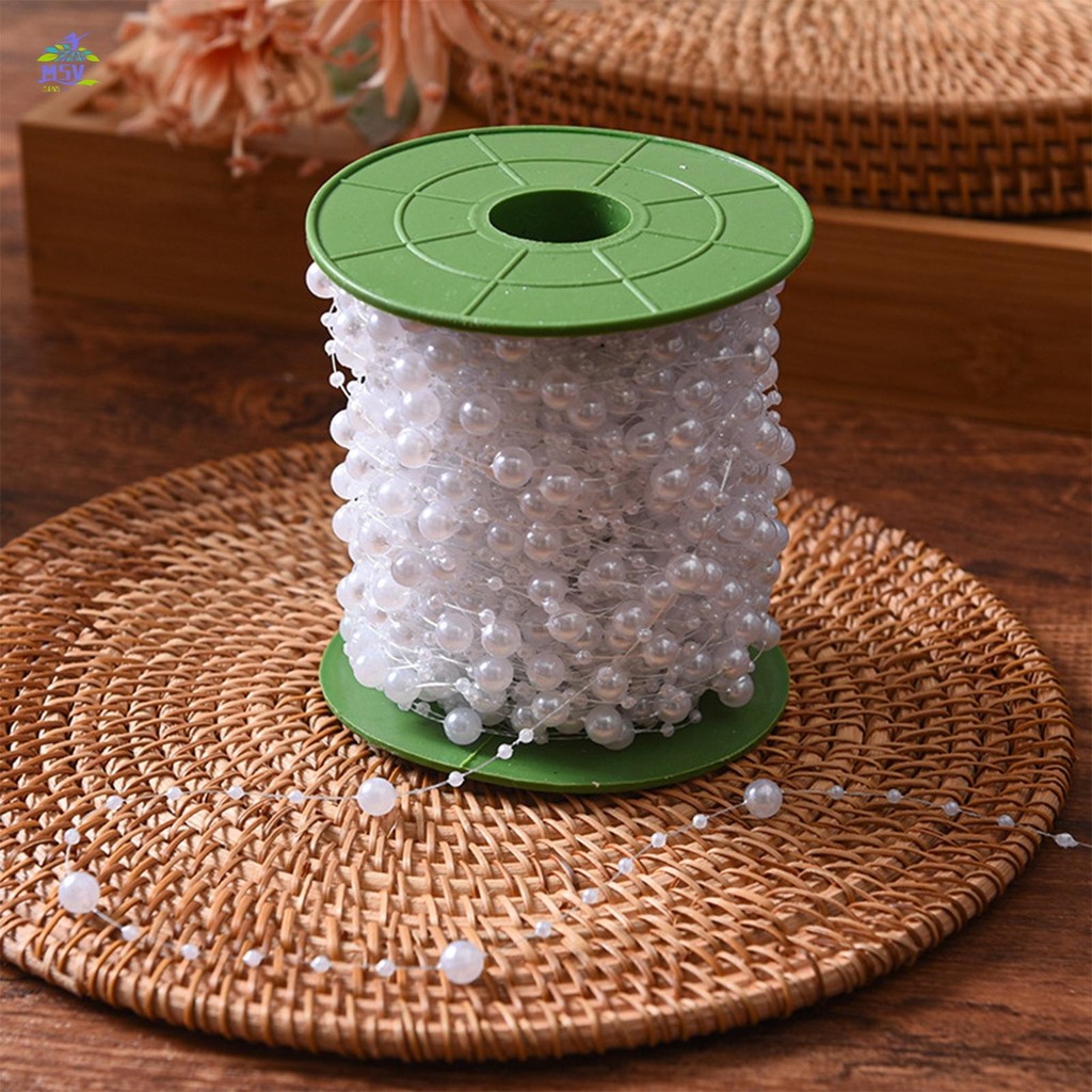 30 mét Vòng cổ nhựa đầy màu sắc Chuỗi hạt Vòng hoa cuộn dây