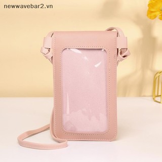[Mới] Ví điện thoại di động màn hình cảm ứng dành cho nữ Ví điện thoại thông minh Ví da Dây đeo vai Túi xách nữ Ví di động Túi Messenger.