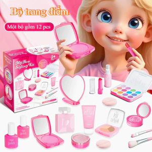 Bộ Đồ Chơi Mô Phỏng Trang Điểm,Bộ trang điểm công chúa, Thúc Đẩy Sáng Tạo Cho Bé,quà tặng sinh nhật
