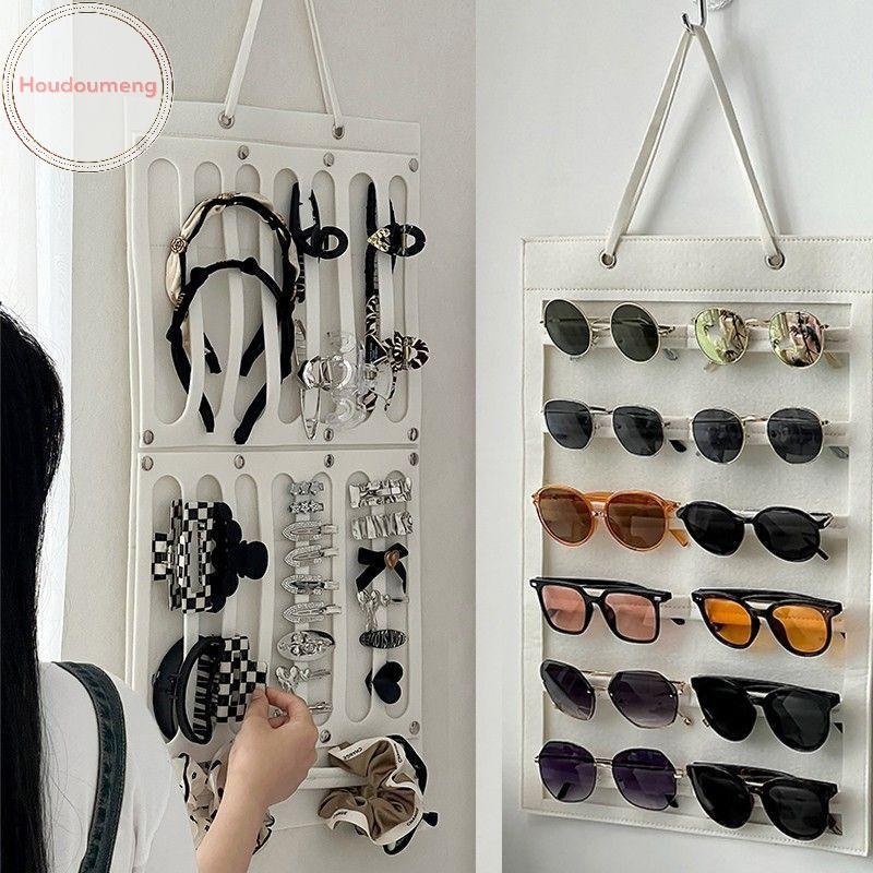 Hodou Vuốt Tóc Kẹp Lưu Trữ Màu Hồng Sắp Xếp Dành Cho Nữ Bé Gái Nỉ Màn Hình Kẹp Tóc Kính Mát Phụ Kiện Túi Đựng VN