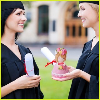 Móc Đồ Chơi Búp Bê Dệt Kim Dễ Thương Có Thể Đảo Ngược Bó Hoa Trang Trí Sợi Thủ Công Cho Lễ Phục Sinh Giáo Viên Sinh Nhật Nữ decfeyeth
