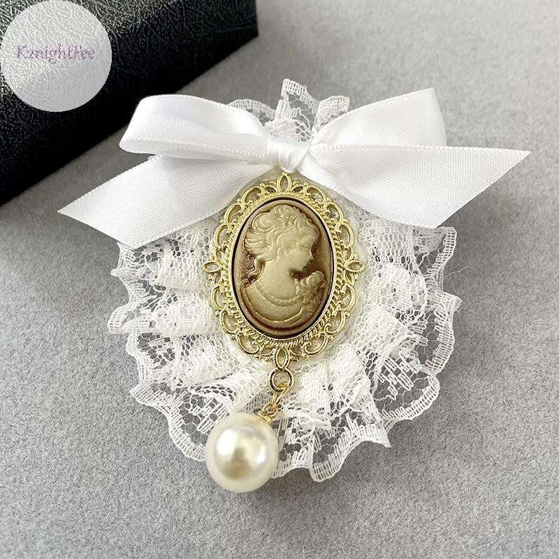 K2nightfee Vintage Handmade Vải Nghệ Thuật Ren Nơ Thổ Cẩm Làm Đẹp Ngọc Trai Flare Phong Cách Đại Học Mắt Cá Chân Phụ Kiện Trang Sức Cho Nữ VN