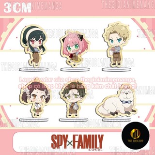 (3CM) Mô Hình Standee Spy x Family Gia đình điệp viên ver TIỆM CÀ PHÊ tượng acrylic anime mica chibi trang trí
