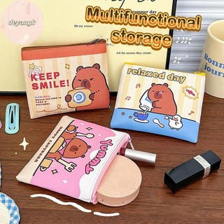 Deyangk Hoạt Hình Capybara Ví Đựng Tiền Xu Ví Dễ Thương Di Động Chống Nước Túi Bảo Quản Son Môi Chìa Khóa Tai Nghe Tổ Chức Cho Trẻ Em Quà Tặng VN