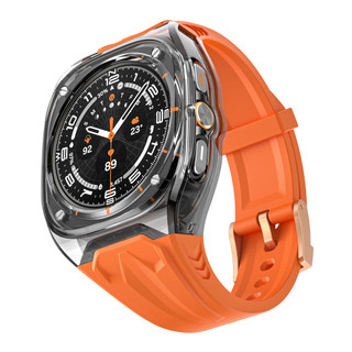 Suitable for Samsung Watch Ultra watch strap, TPU Rambo integrated strap, PC shell 47mm