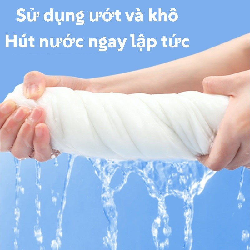 Khăn Tắm Du Lịch Khăn Tắm Sử Dụng Một Lần Sợi Vải Cellulose Phân Hủy Sinh，Học Thấm Hút Tốt Mềm Mịn