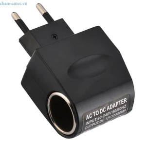 Charmantcc1 AC 220V sang DC 12V Chuyển Đổi Ổ Cắm Cắm Ô Tô Bật Lửa Cắm Điện Xe Thiết Bị Điện Tử