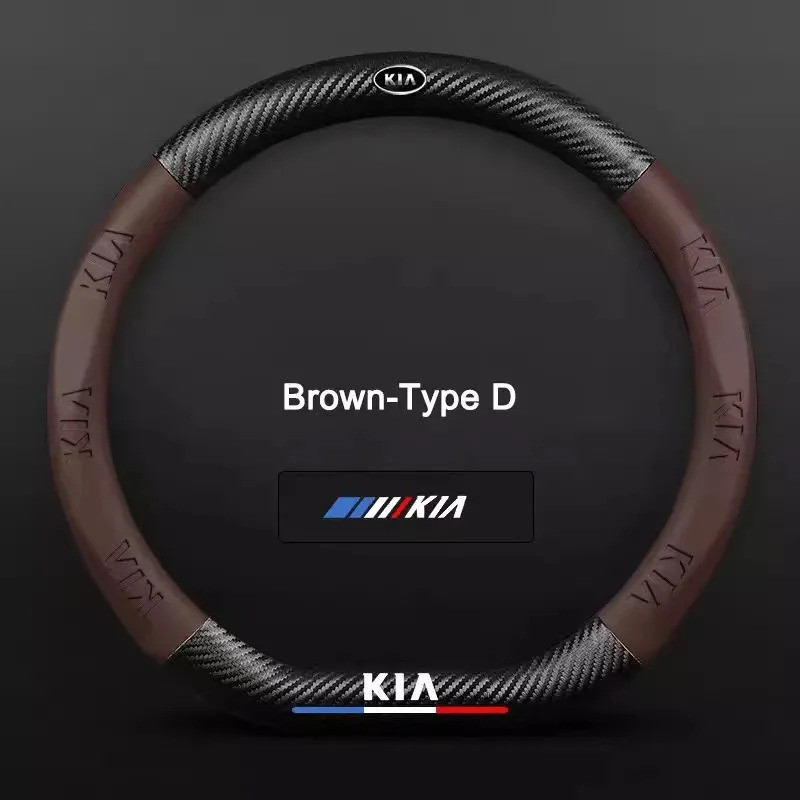[Hàng giao ngay] Vỏ vô lăng Kia K2 K3 K4 K5 K7 K9 KX7 Forte Ceed Soul Sorento Sportage RIO Seltos Picanto vỏ vô lăng thời trang phụ kiện ô tô
