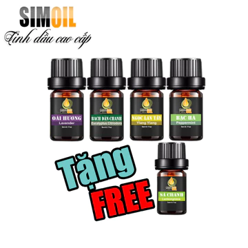 [Mua 4 tặng 1] Combo 4 lọ tinh dầu xông phòng, tinh dầu thơm phòng SIMOIL, tinh dầu bạc hà, tinh dầu lavender