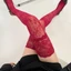 Tất Nylon co giãn dài Woke có ren hoa Vớ đùi cổ điển
