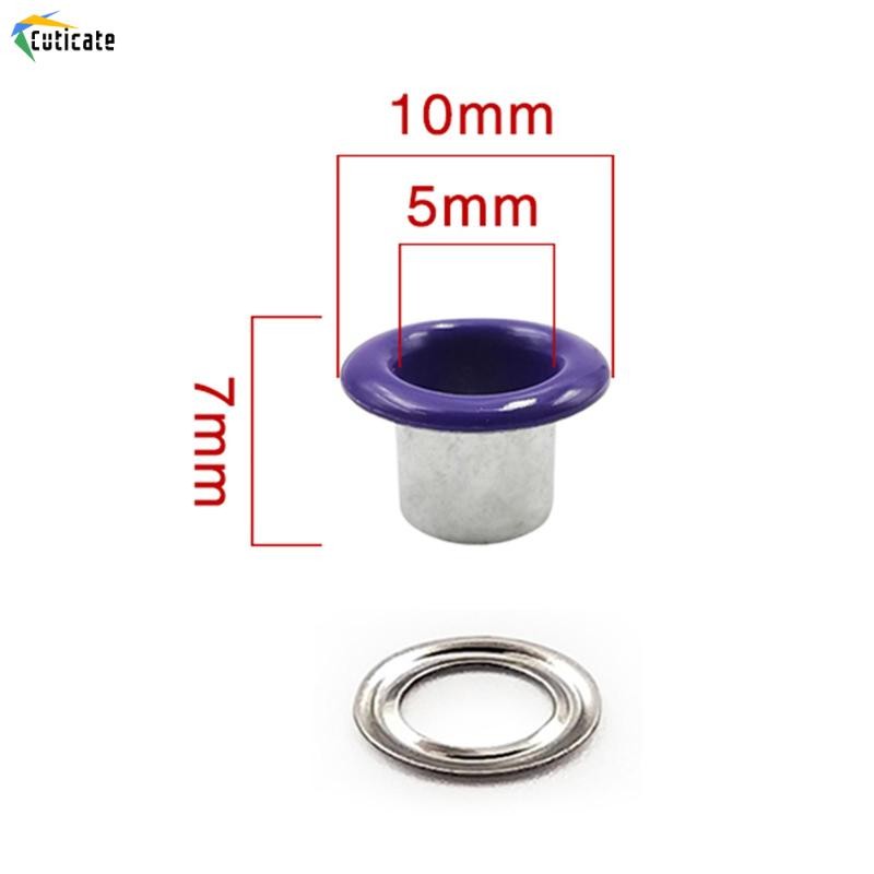 100 Miếng Grommets Kim Loại Khoen Nhỏ Grommet Cho Túi Thêu Sò Rèm