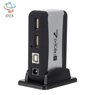 [DTA] USB 7 cổng HUB chạy bằng cáp chuyển đổi AC Tốc độ cao Phích cắm EU / US cho PC Laptop VN