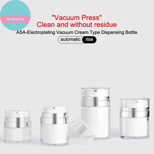 Sund 15g / 30g / 50g / 100g Chai Kem Chân Không Báo Chí Lotion Chai Kem Dưỡng Da Mặt Sub Chai Lotion Chai Không Ống Hút VN
