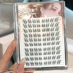 C Curl Knot-Free DIY Lash Clusters Thin Band 3D Fluffy Cluster Lash