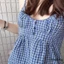 Sf-áo Crop hoa dành cho nữ được trang bị muỗng cà vạt cổ thắt lưng Spaghetti dây đeo cho mùa hè