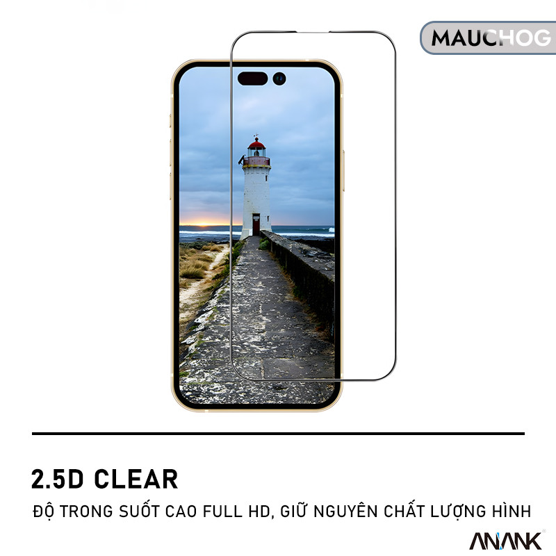Kính Cường Lực Anank Trong Suốt Cao Cấp Siêu Mỏng Cho Điện Thoại iPhone 17 Pro Max 16 15 14 13