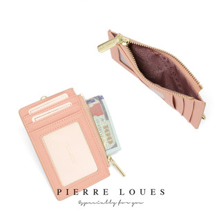 Da PU Cổ Đơn Giản Di Động Ví Nữ Slim Multi Card Case Ví Dung Tích Lớn