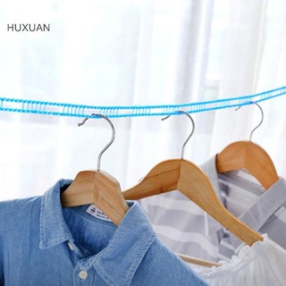 HUXUAN Dây phơi quần áo chống gió 3 / 5 / 8 / 10 mét Dòng quần áo du lịch Dòng quần áo di động Có thể điều chỉnh Chiều dài RFT Dòng chống trượt