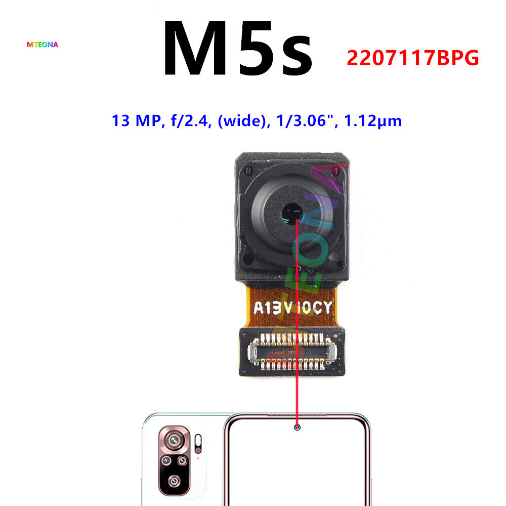 Phía Trước Phía Sau Camera Cho Xiaomi Poco M5 M5s Mặt Trước Selfie Mặt Sau Chính Mô Đun Camera Rộng Linh Kiện Cáp Mềm