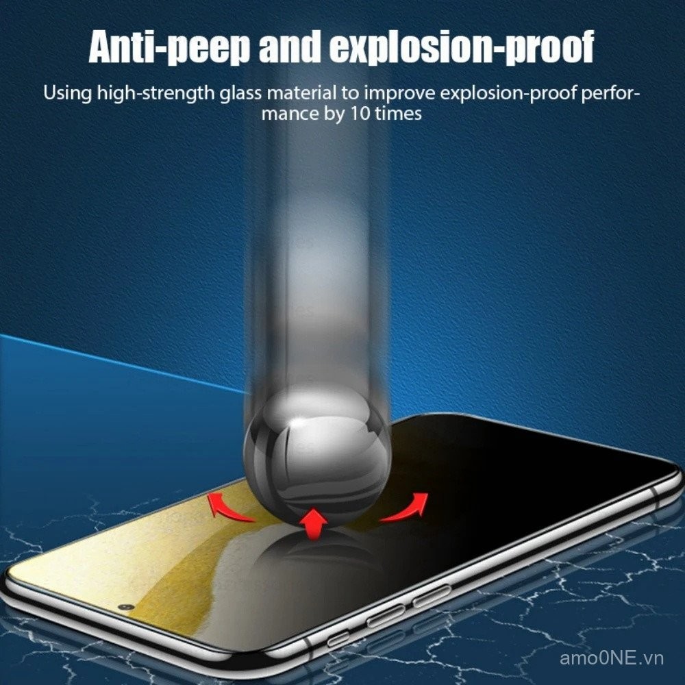 Kính cường lực bảo mật chống gián điệp che phủ toàn diện cho Samsung Galaxy S23 S22 S21 S20 S10 S9 S8 Plus s21fe s20fe S10E Note 20 Ultra 10 Plus 9 8 miếng dán kính bảo vệ màn hình