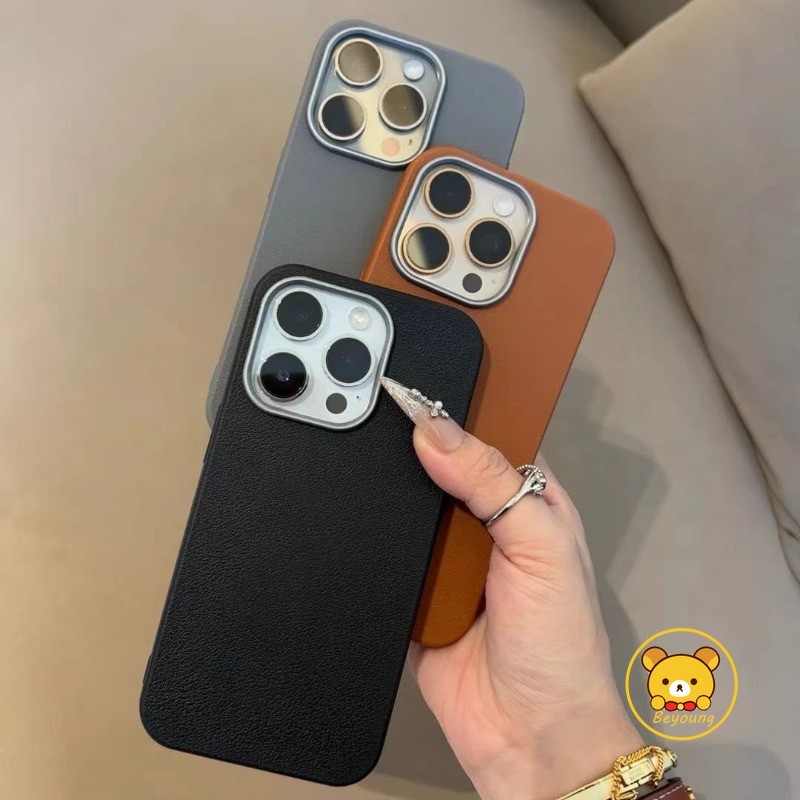 Ốp Da Vải Lanchee Ins Style Cho Xiaomi 15 Pro 14T Pro Cho Mi 11 Lite 11X Pro Vỏ Điện Thoại Mềm Kim Loại Bảo Vệ Ống Kính Cảm Giác Da Mặt Sau Chống Sốc