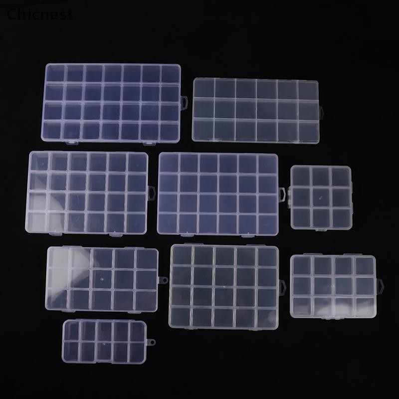 [Chc] Bộ Dụng Cụ Nhựa Hộp Bảo Quản Móng Tay Nghệ Thuật Kim Cương Giả Dụng Cụ Hạt Hộp Bảo Quản Hộp Đựng Người Tổ Chức [VN]