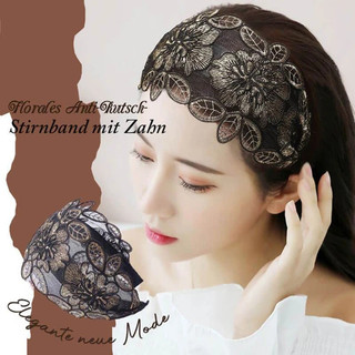 Băng đô rộng vành dành cho nữ, chống trượt có răng, phù hợp trang trí tóc