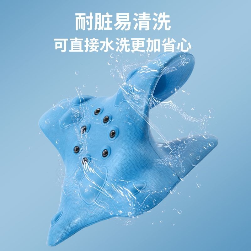 Cổ Tử Cung Cột Sống Gối Shiatsu Cong Massage Thẳng Cổ Chuyển Tiếp Nghiêng Corrector Massage Cổ Bảo Vệ Cột Sống Cổ Tử Cung J0AZ