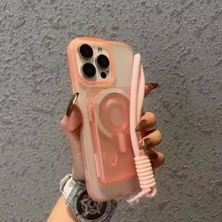 Ốp điện thoại TPU chống sốc từ tính 3 trong 1 cho iPhone 16 Pro Max 15 14 13 12 11 Pro Max 14Plus 15Plus 16Plus có giá đỡ thẻ và dây buộc