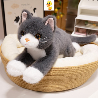 PLUS✨Mới✨Mô Phỏng Dễ Thương Sang Trọng Đồ Chơi Mèo Vui Nhộn Mèo Đen Mèo Trắng Sang Trọng Đồ Chơi Trẻ Em Ngày Lễ Quà Tặng Cặp Đôi Bạn Gái Quà Tặng Giáng Sinh Sang Trọng Búp Bê Quà Tặng