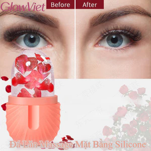 Đá Lăn Massage Mặt Bằng Silicone, Da Massage, Cho mắt, cổ, mặt, có thể tái sử dụng và chống rò rỉ