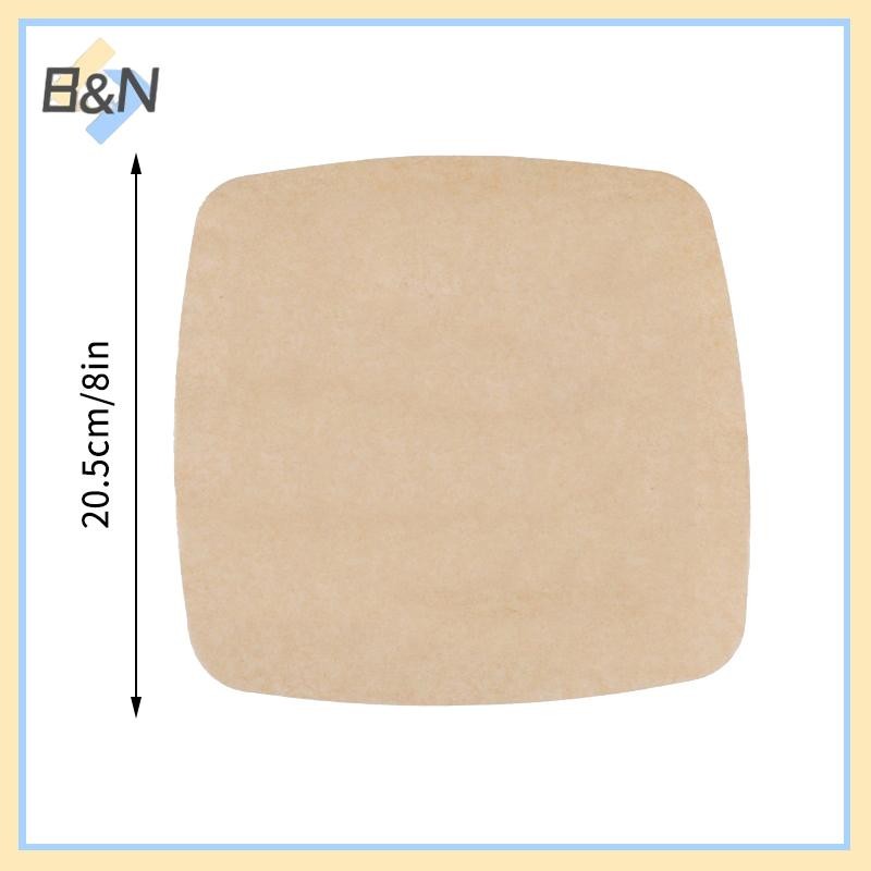 B & N 50 Cái / 100 Chiếc Nồi Chiên Không Khí Cốc Bánh Khuôn Giấy Đặc Biệt Cho Nồi Chiên Không Khí Nướng Giấy Hấp Thụ Dầu Chống Dầu Cho Gia Đình.
