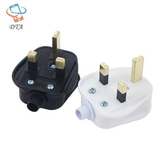 [DTA] Anh Cắm Điện Có Thể Tháo Rời Loại G Trắng Đen 3 Pin UK Main Plug 13A Thiết Bị Lắp Ráp Dây Nguồn Cầu Chì Đầu Nối Dây VN