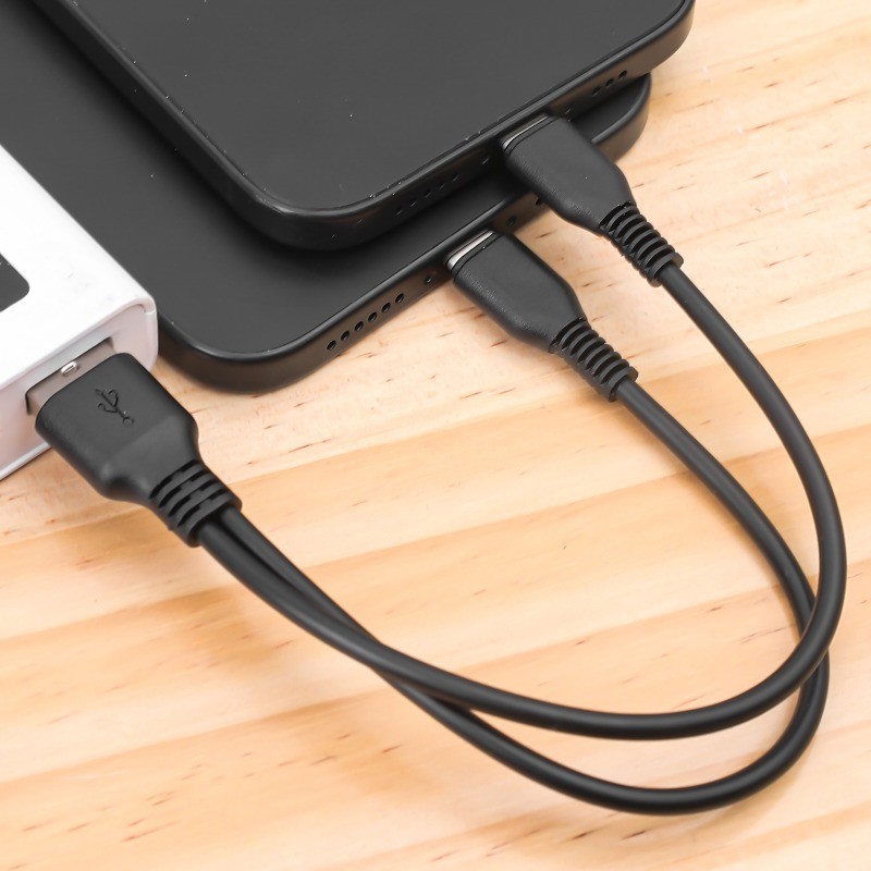Cáp Micro USB 2 trong 1 tốc độ cao - Bộ chia sạc đa năng cổng kép - Phụ kiện sạc hiệu quả