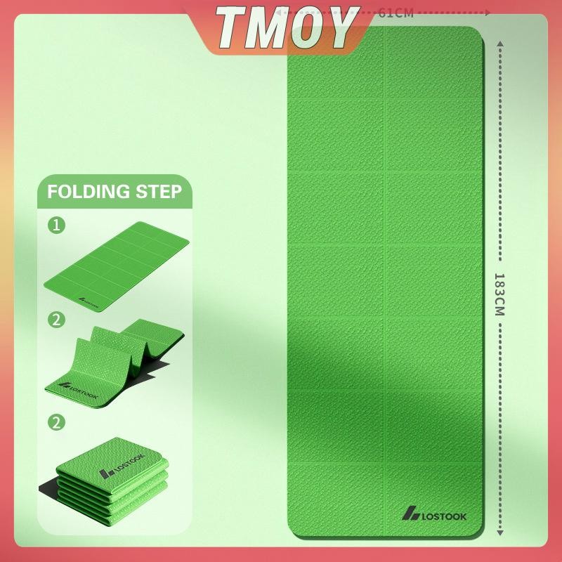 TMOY 1 Thảm tập Yoga có thể gập lại Thân thiện với môi trường Tpe Gấp du lịch Tập thể dục Thể dục hai mặt chống trượt cho Pilates & bài tập trên sàn TMOY