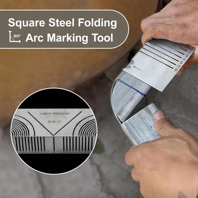Đánh dấu góc có thể điều chỉnh Arc tuyến tính Công cụ đo lường Scriber mục đích kép để cắt gia công kim loại