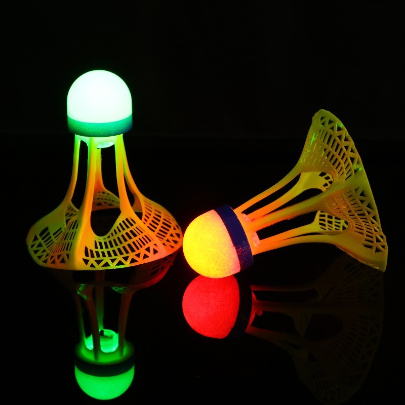Cầu lông LED ngoài trời đầy màu sắc - Cầu lông có đèn bền chống gió - Bóng cầu lông thể thao phát sáng
