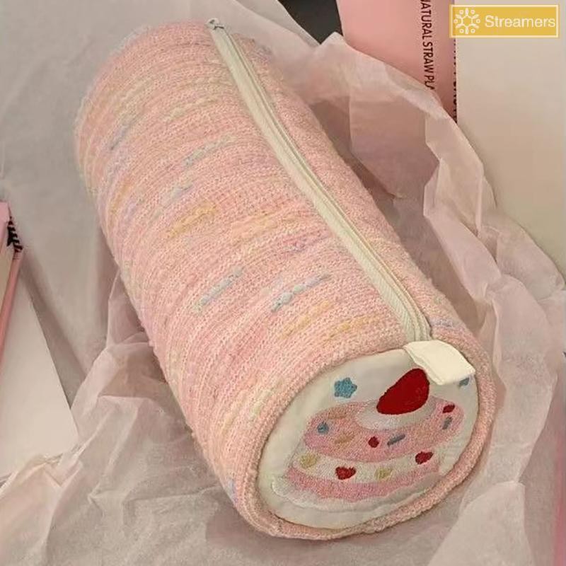 RUA Hoạt Hình Dễ Thương Dâu Hộp Đựng Bánh Đa Năng Dung Tích Lớn Túi Bảo Quản Đồ Dùng Học Tập Thời Trang Hộp Văn Phòng Phẩm Mới