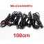 NOTE1 Xe Đạp Điện Ebike Dây, 2 3 4 5 6 8 Pin Đa Năng M8 Chống Thấm Nước Kết Nối Dây, Đồng Nam Đến Nữ M / F Nối Dài Cáp
